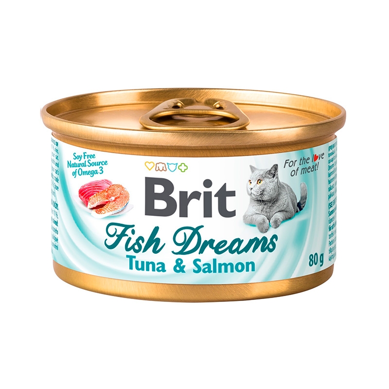 Консервы суперпремиум класса для кошек Brit Сare Fish Dreams с тунцом и лососем