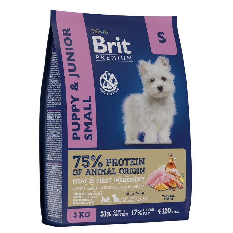Brit Premium Dog Puppy and Junior Small с курицей для щенков мелких пород