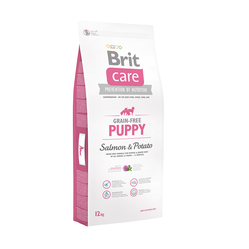 Brit Care Grain-free Puppy Salmon & Potato для щенков и молодых собак всех пород